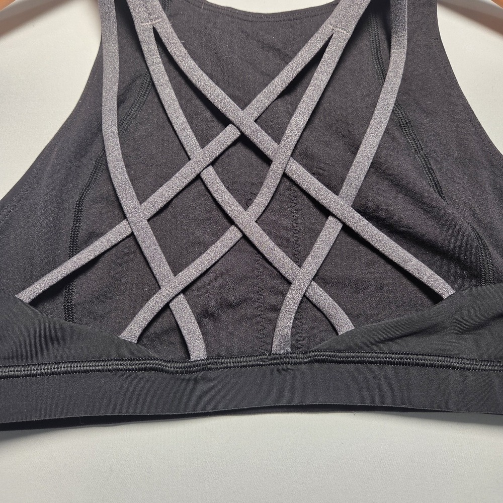 Lululemon Free‎ To Be Serene Bra *High Neck Black SIZE 6 No Padding - Picture 6 of 8